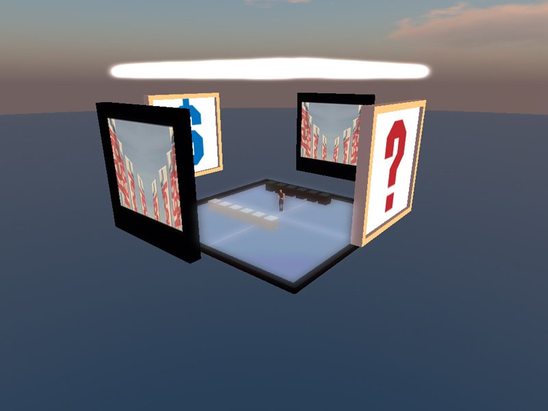 Interior view with the dollar panel and a banner panel