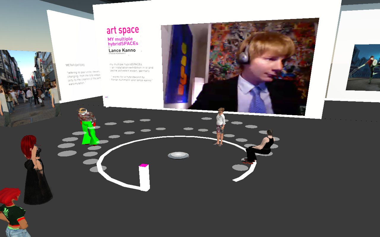 Close view of the artist talk, presenter on the wall