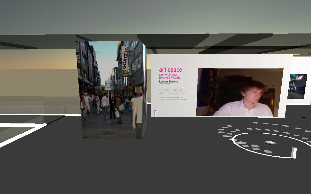 Talk to Berlin — wide view with the video wall and avatars